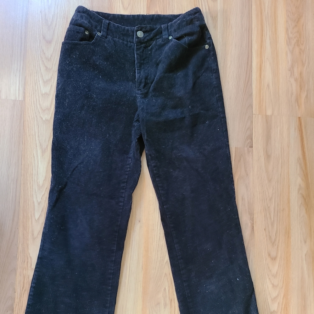 🦩 3/$30 Vintage Newport News Jeanology Black Corduroys - size 2P
